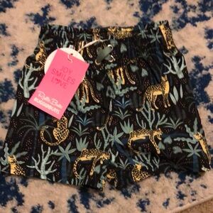 RuggedButts Black and Yellow Animal Print Shorts Boys 6-12 months, new with tags